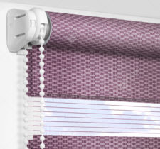 Рулонные шторы День-Ночь - Реджина сиреневый 72
