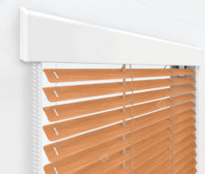 Жалюзи Изолайт 16 мм на пластиковые окна - цвет оранжево-коричневый