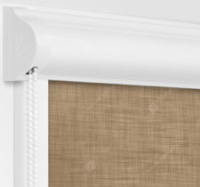 Рулонные кассетные шторы УНИ - Анже блэкаут бежевый