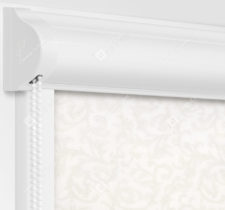 Рулонные кассетные шторы УНИ - Фрост белый