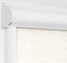 Кассетные рулонные шторы УНИ Сахара белый