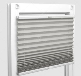 Шторы Плиссе - Аида светло-бежевый на пластиковые окна